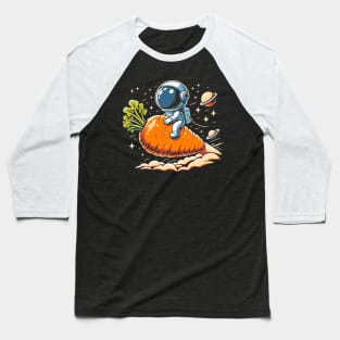 Space Carrot Ride - Embrace the Veggie Wave Baseball T-Shirt